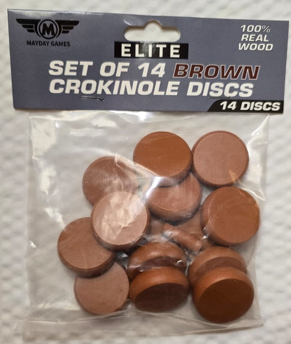 ELITE 14 Count Crokinole Discs (Choose from 10 colors) + Scoring Peg - for just $9.95! 