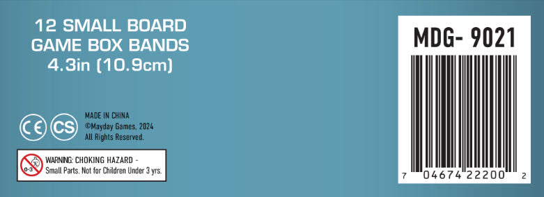 12 Pack of Small Board Game Box Bands (4.3 inches) - for just $8! 