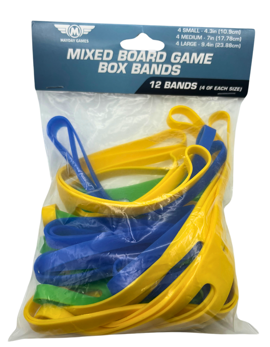 12 Pack of Mixed Board Game Box Bands (4 of each Small, Medium, Large) - for just $10! 