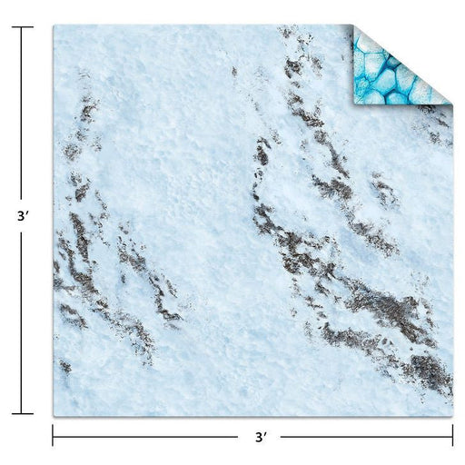 Monster Scenery: Game Mat - 3' x 3' - Ice/Tundra - for just $40! 