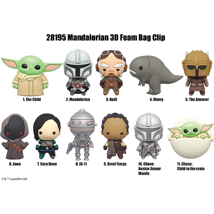 Monogram: Star Wars: The Mandalorian Series 1 - 3D Foam Bag Clip Blind Bag - for just $7.99! 