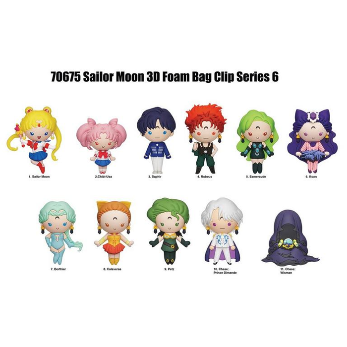 Monogram: Sailor Moon Series 6 - 3D Foam Bag Clip Blind Bag - for just $7.99! 