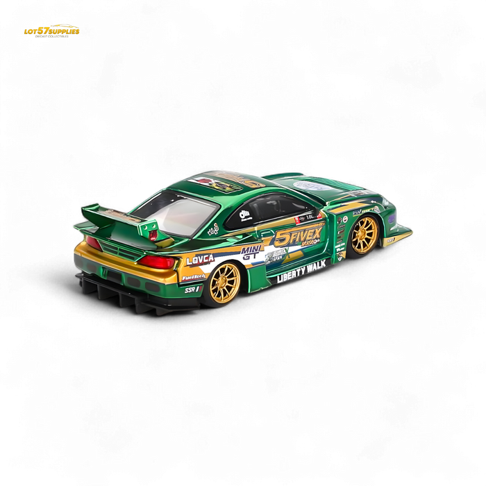Mini-GT Nissan S15 Silvia LB-Super Silhouette 2024 Fausto Racing #858 1:64 - for just $24.99! 