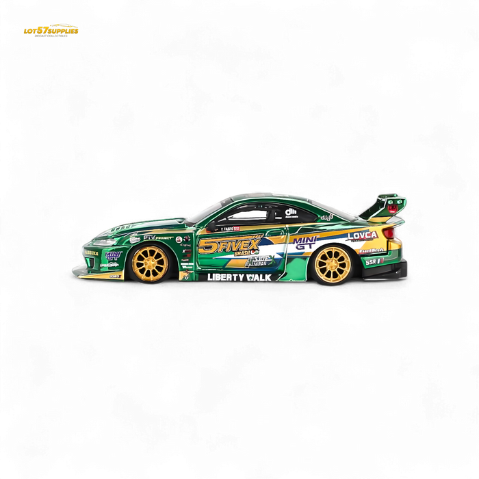 Mini-GT Nissan S15 Silvia LB-Super Silhouette 2024 Fausto Racing #858 1:64 - for just $24.99! 