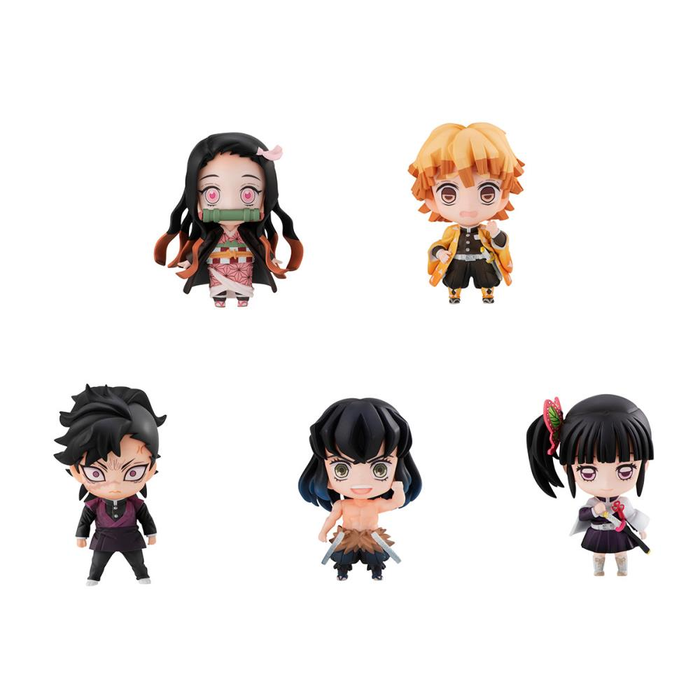 Megahouse: Demon Slayer: Kimetsu no Yaiba - Tanjiro & Friends Mascot Box of 5 Figures - for just $71.99! 