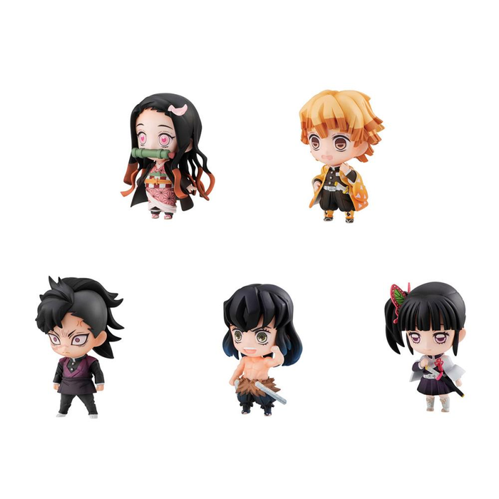 Megahouse: Demon Slayer: Kimetsu no Yaiba - Tanjiro & Friends Mascot Box of 5 Figures - for just $71.99! 