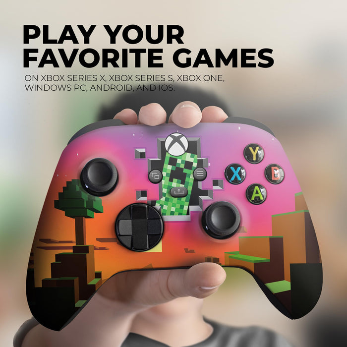 Minecraft World Custom Xbox Series X Controller Wireless compatible with X-box One/X-box Series X/S by DreamController - for just $134.99! 