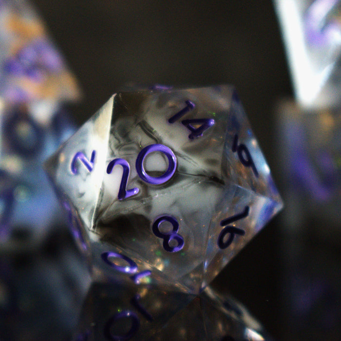 Mirage Arcane Sharp-Edged Resin Dice Set - Just $39.99! Shop now at Retro Gaming of Denver