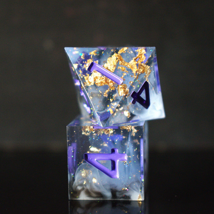 Mirage Arcane Sharp-Edged Resin Dice Set - Just $39.99! Shop now at Retro Gaming of Denver