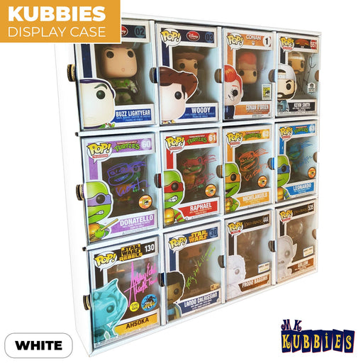 KUBBIE DLX WHITE (3x4) - In Box Display Case for Funko Pops, Wall Mountable & Stackable Pop Shelf (Cardboard) - Just $29.99! Shop now at Retro Gaming of Denver