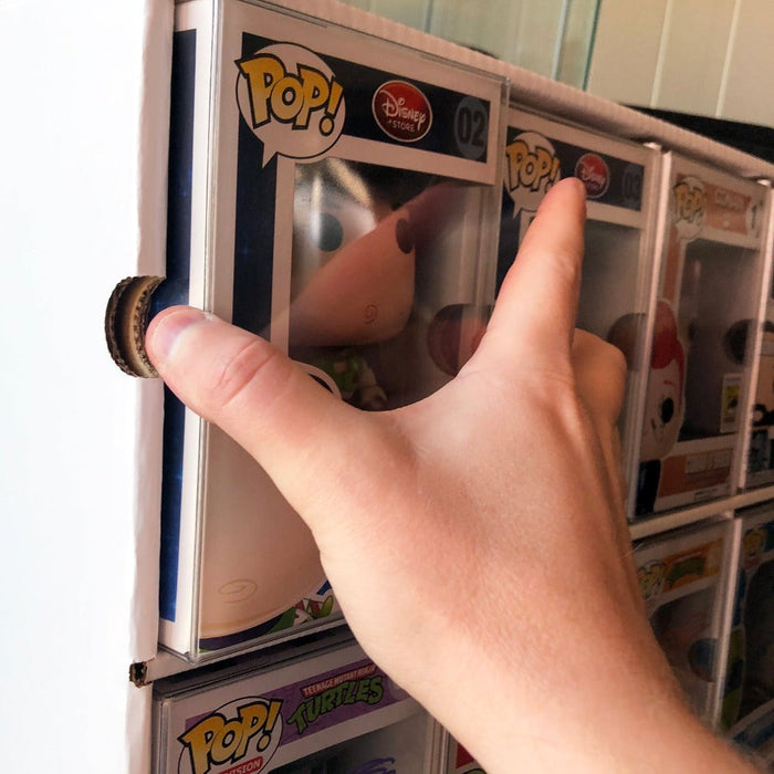 KUBBIE DLX WHITE (3x4) - In Box Display Case for Funko Pops, Wall Mountable & Stackable Pop Shelf (Cardboard) - for just $29.99! 