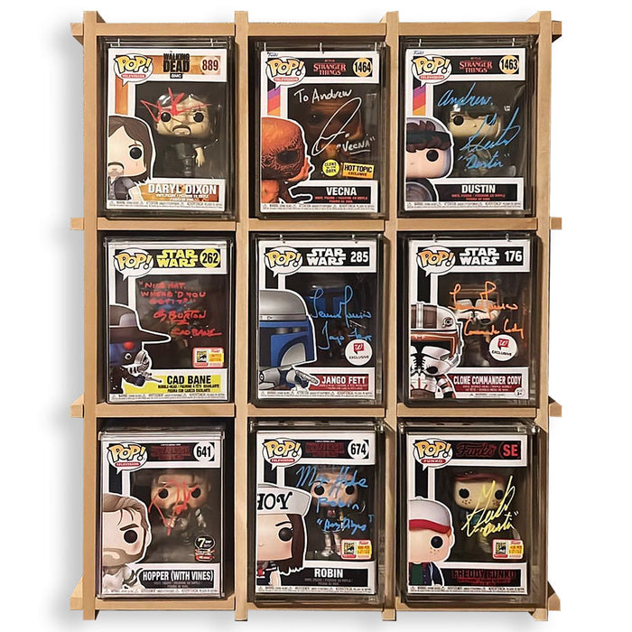 KUBBIE ULTRA (3x3) - In Box Display Case for Funko Pops, Wall Mountable & Stackable Pop Shelf (MDF Wood) - for just $54.99! 