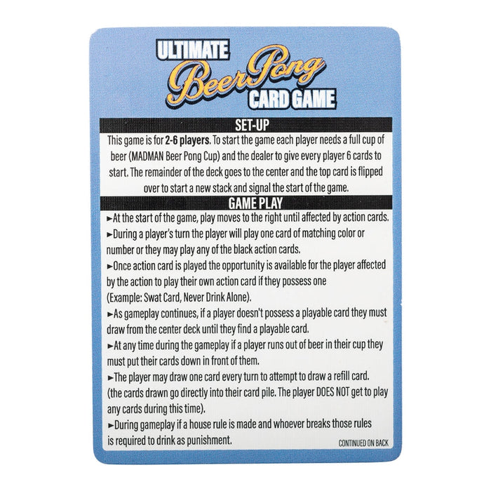 Mad Man: Ultimate Beer Pong Card Game - for just $17! 