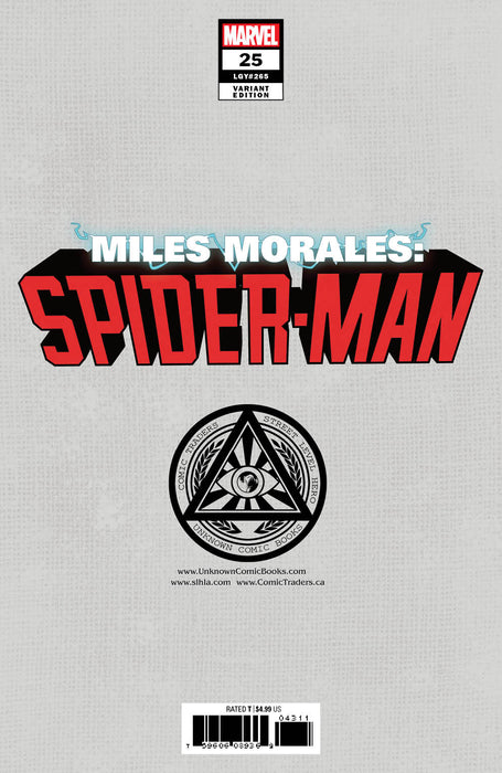 Miles Morales Spider-Man #25 Unknown Comics Tyler Kirkham Exclusive Var (04/28/2021) - for just $5! 