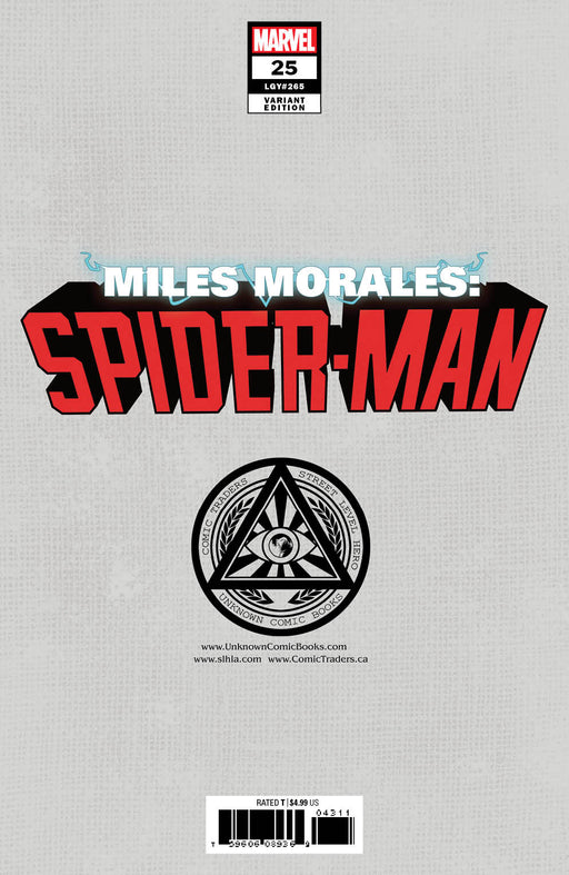 Miles Morales Spider-Man #25 Unknown Comics Tyler Kirkham Exclusive Var (04/28/2021) - for just $5! 