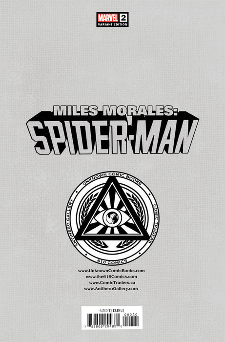 Miles Morales: Spider-Man #2 Unknown Comics Ben Harvey Exclusive Var (01/11/2023) - for just $10! 
