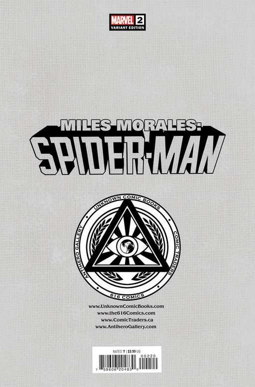 Miles Morales: Spider-Man #2 Unknown Comics Ben Harvey Exclusive Var (01/11/2023) - for just $10! 