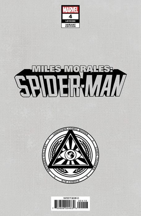 MILES MORALES: SPIDER-MAN #4 UNKNOWN COMICS TYLER KIRKHAM EXCLUSIVE VAR (03/15/2023) - for just $15! 