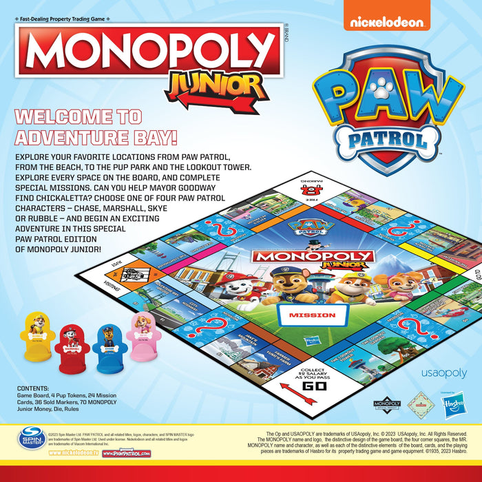 MONOPOLY JR®: PAW Patrol - for just $29.99! 