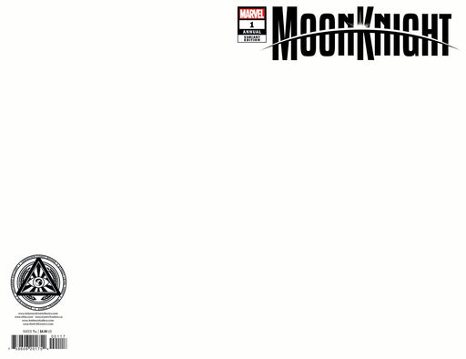 MOON KNIGHT ANNUAL #1 UNKNOWN COMICS EXCLUSIVE BLANK VAR (10/26/2022) - for just $20! 