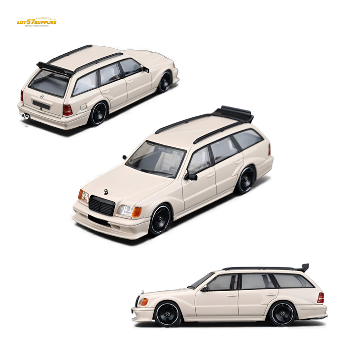 Mortal Mercedes-Benz S124 Milk Tea Color 1:64 - for just $36.99! 