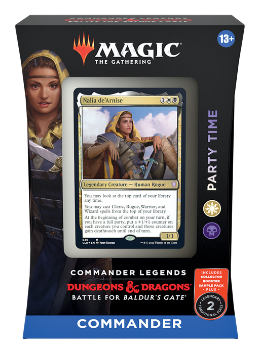 Magic: the Gathering - Commander Legends: Battle for Baldur's Gate Commander Deck - Party Time (White-Black-White) - for just $55! 