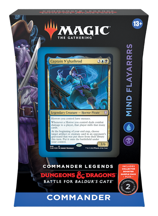 Magic: the Gathering - Commander Legends: Battle for Baldur's Gate Commander Deck - Mind Flayarrrs (Blue-Black-Blue) - for just $55! 