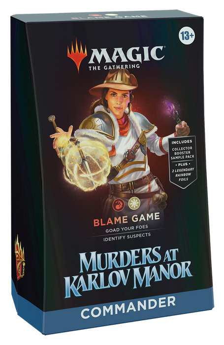 Magic: the Gathering - Murders at Karlov Manor Commander Deck  - Blame Game - for just $55! 