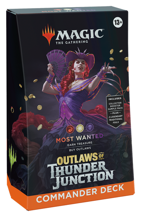 Magic: The Gathering - Outlaws of Thunder Junction Commander Deck - Most Wanted - for just $49.99! 