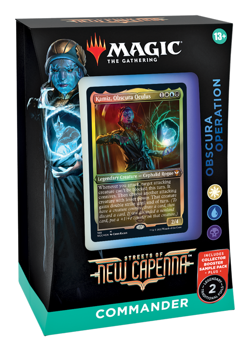 Magic: the Gathering - Streets of New Capenna Commander Deck - Obscura Operation  (White-Blue-Black) - for just $50! 