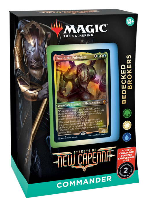 Magic: the Gathering - Streets of New Capenna Commander Deck - Bedecked Brokers (Green-White-Blue) - for just $50! 
