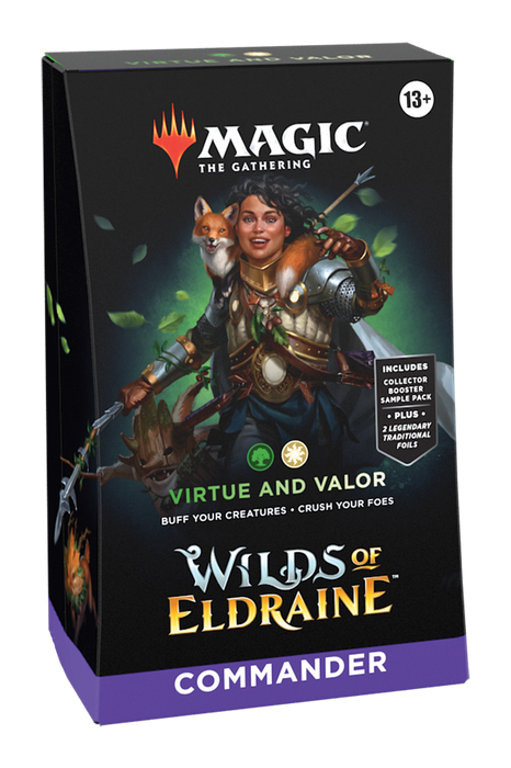 Magic: the Gathering - Wilds of Eldraine Commander Deck  - Virtue and Valor - for just $99.99! 