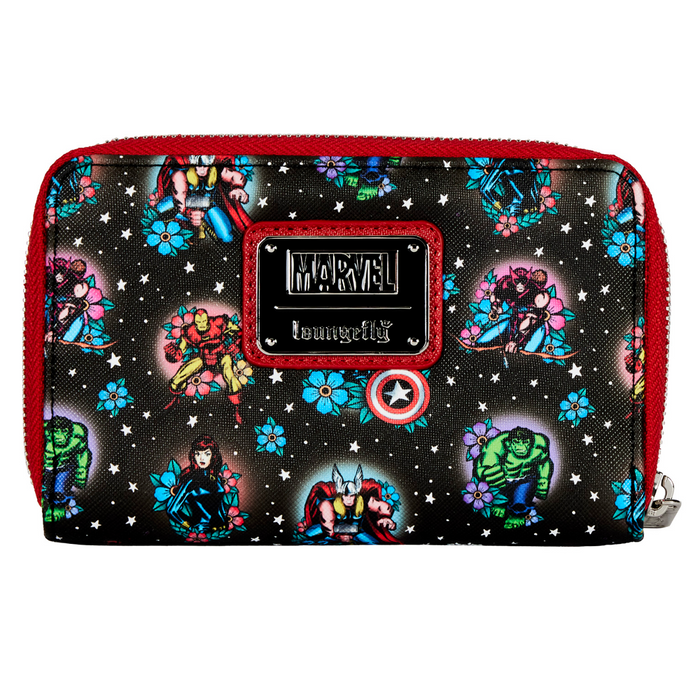 Loungefly: Marvel - Avengers Tattoo Zip Around Wallet - for just $40! 