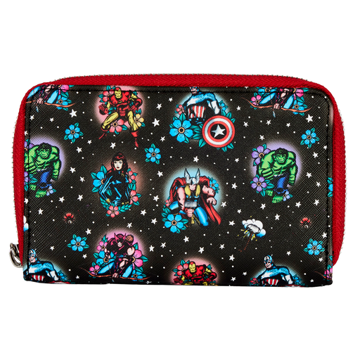 Loungefly: Marvel - Avengers Tattoo Zip Around Wallet - for just $40! 