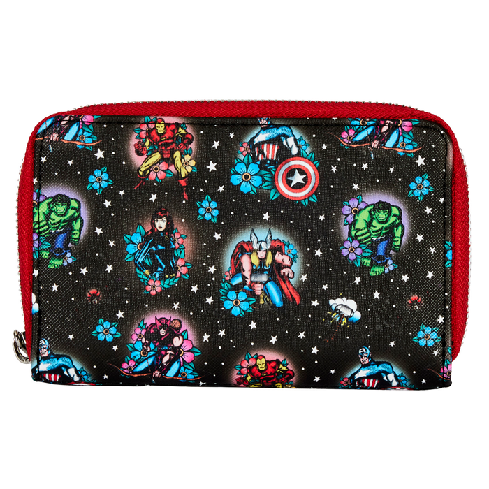 Loungefly: Marvel - Avengers Tattoo Zip Around Wallet - for just $40! 
