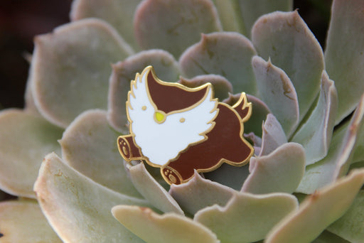 Baby Bestiary: Owlbear Enamel Pin - Bounding - for just $12! 