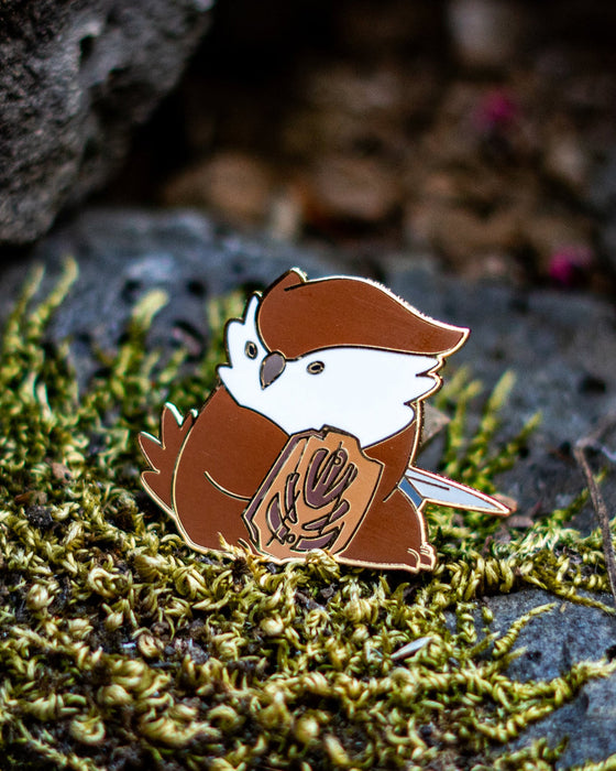 Baby Bestiary: Owlbear Fighter Enamel Pin - Defender - for just $12! 