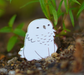 Baby Bestiary: Snowy Owlbear Enamel Pin - Glaring - for just $12! 