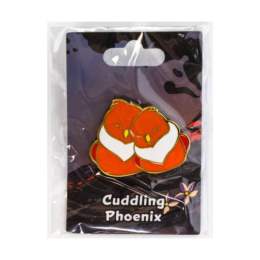 Baby Bestiary: Phoenix Enamel Pin - Cuddling - for just $12! 