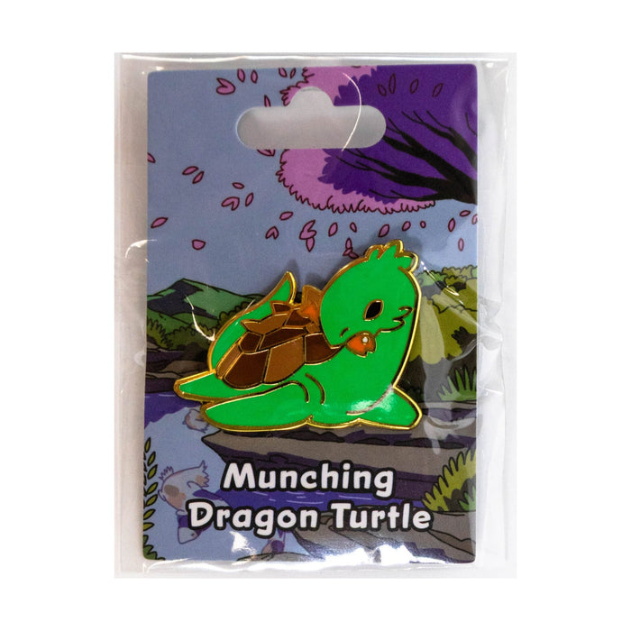 Baby Bestiary: Dragon Turtle Enamel Pin - Munching - for just $12! 
