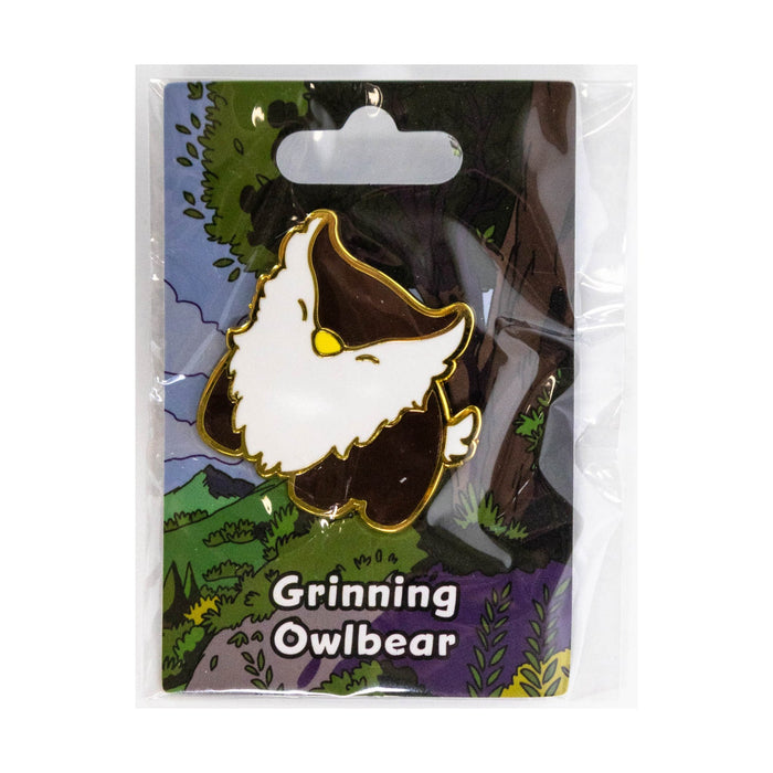 Baby Bestiary: Owlbear Enamel Pin - Grinning - for just $12! 