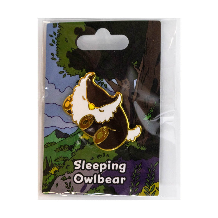 Baby Bestiary: Owlbear Enamel Pin - Sleeping - for just $12! 