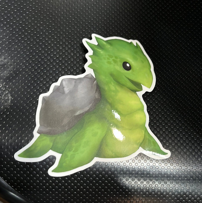 Baby Bestiary: Dragon Turtle Plush Sticker - for just $3! 