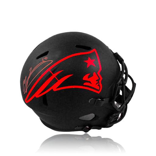 Mac Jones New England Patriots Autographed Eclipse Football Helmet - for just $199! 