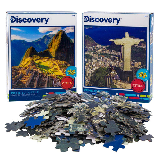 Machu Picchu & Rio Set of 2 300 Piece Lenticular Jigsaw Puzzles Prime 3D - for just $19.99! 