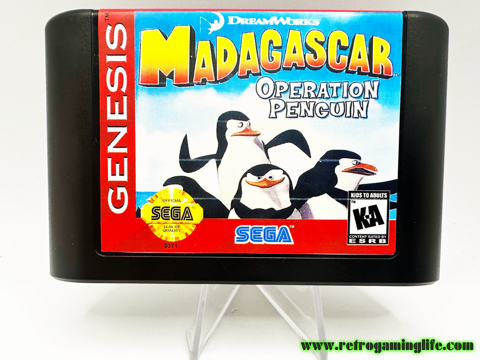 Madagascar Operation Penguin Sega Genesis Video Game Cart - for just $19.99! 