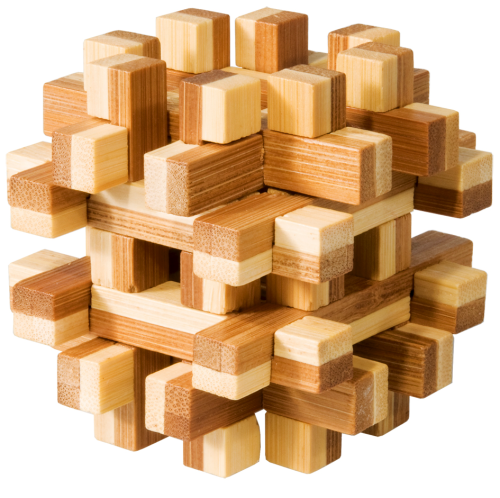 Magic Blocks 3D Bamboo Puzzle Fridolin - for just $11.99! 