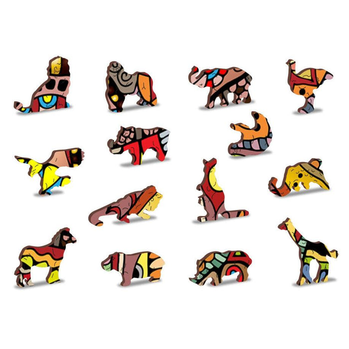 Magic Elephant 245 Piece Wood Jigsaw Puzzle Wooden City - for just $23.99! 