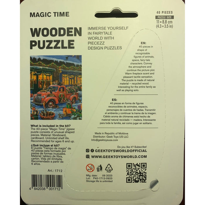 Magic Time 40 Piece Mini Wooden Jigsaw Puzzle Geek Toys - for just $14.99! 