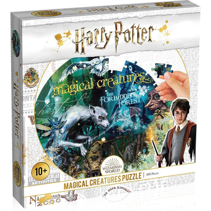 Magical Creatures Harry Potter 500 Piece Round Jigsaw Puzzle Top Trumps - for just $17.99! 